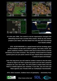 UFO: Alien Invasion - Box - Back (World) - 563x800