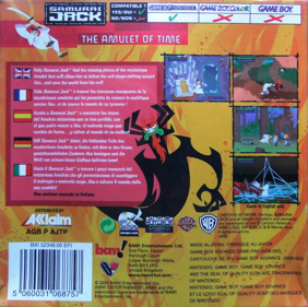 Samurai Jack: The Amulet of Time - Box - Back (Europe) - 1531x1524