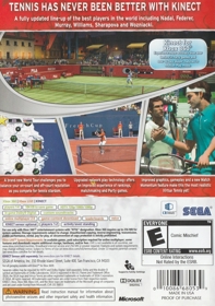 Virtua Tennis 4 - Box - Back (North America) - 1505x2136
