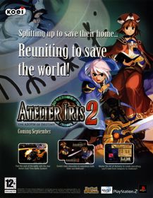 Atelier Iris 2: The Azoth of Destiny - Advertisement Flyer - Front (United Kingdom) - 2669x3447