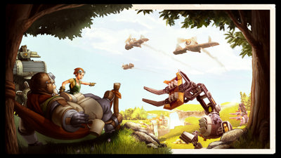 Gatling Gears - Fanart - Background (World) - 1920x1080