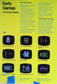 Early Games for Young Children - Box - Back (North America) - 915x1345