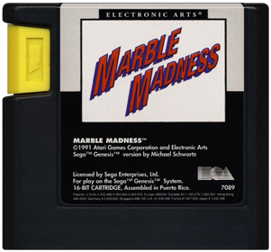 Marble Madness (Electronic Arts) - Cart - Front (Europe) - 761x709