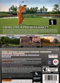Tiger Woods PGA Tour 13: Masters Collector's Edition - Box - Back (North America) - 800x1112