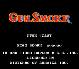 Gun.Smoke - Screenshot - Game Title (United States) - 256x224