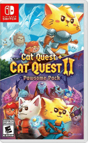 Cat Quest + Cat Quest II: Pawsome Pack - Box - Front - Reconstructed (North America) - 795x1295
