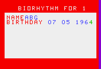 Illustration of Biorhythm