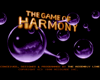 The Game of Harmony - Screenshot - Game Title (North America) - 320x256