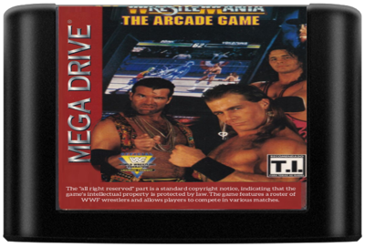 WWF WrestleMania: The Arcade Game - Cart - Front (Brazil) - 720x488
