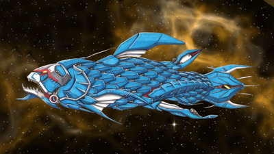 Darius Alpha - Fanart - Background (Japan) - 3200x1800