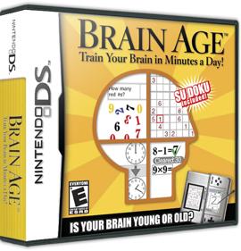 Brain Age: Train Your Brain in Minutes a Day! - Box - 3D (North America) - 575x598