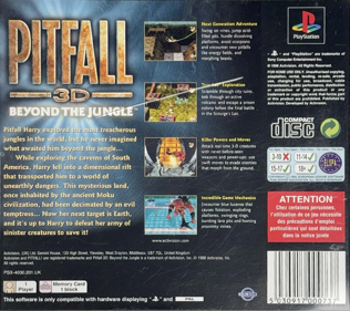 Pitfall 3D: Beyond the Jungle - Box - Back (Europe) - 765x680