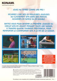 WTA Tour Tennis - Box - Back (France) - 568x800