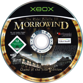 The Elder Scrolls III: Morrowind: Game of the Year Edition - Disc (Germany) - 787x783