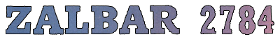 Zalbar 2784 - Clear Logo (World) - 400x57