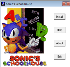 Sonic's Schoolhouse - Screenshot - Game Select (North America) - 437x416