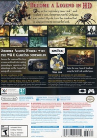 The Legend of Zelda: Twilight Princess HD - Box - Back (United States) - 1509x2134
