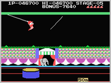 Circus Charlie - Screenshot - Gameplay (World) - 256x192