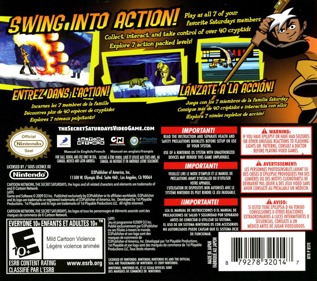 The Secret Saturdays: Beasts of the 5th Sun - Box - Back (North America) - 768x680