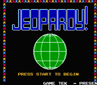 Jeopardy! - Screenshot - Game Title (United States) - 256x224