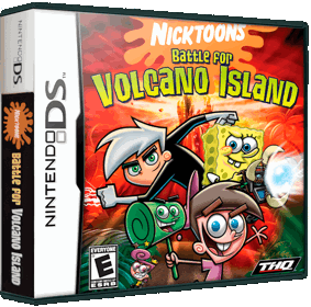 Nicktoons Battle for Volcano Island - Box - 3D (North America) - 899x890