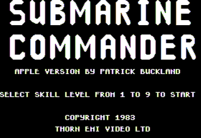 Submarine Commander - Screenshot - Game Title (North America) - 560x384