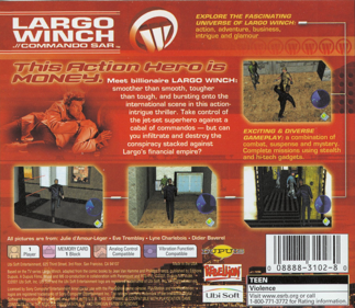 Largo Winch: Commando SAR - Box - Back (North America) - 1588x1380