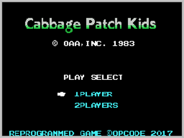 Cabbage Patch Kids - Screenshot - Game Title (World) - 256x192