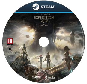 Clair Obscur: Expedition 33 - Fanart - Disc (Europe) - 508x491