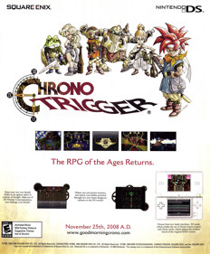 Chrono Trigger - Advertisement Flyer - Front (United States) - 1800x2178