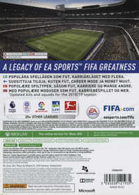 FIFA 19: Legacy Edition - Box - Back (Europe) - 6078x8546