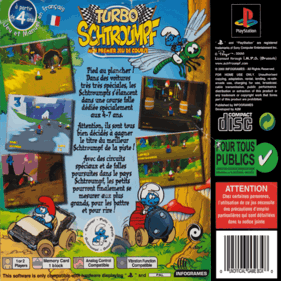 Smurf Racer! - Box - Back (France) - 640x640