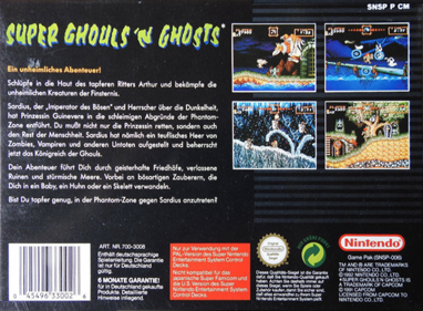 Super Ghouls 'n Ghosts - Box - Back (Germany) - 680x500