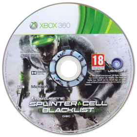 Tom Clancy's Splinter Cell: Blacklist - Disc (Europe) - 900x900