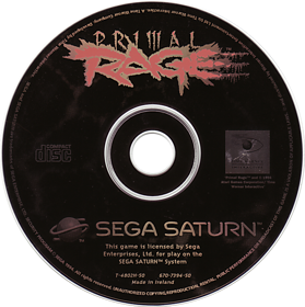 Primal Rage - Disc (Europe) - 754x758