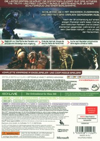 Dead Space 3 - Box - Back (Germany) - 1192x1679