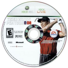 Tiger Woods PGA Tour 08 - Disc (North America) - 900x900