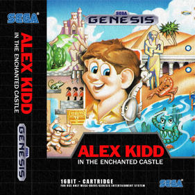 Alex Kidd in the Enchanted Castle - Fanart - Box - Front (Brazil) - 1476x1476