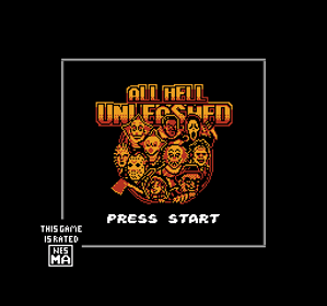All Hell Unleashed - Screenshot - Game Title (World) - 256x240