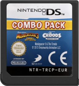 Combo Pack: Madagascar 3: Europe's Most Wanted / The Croods: Prehistoric Party! - Cart - Front (Europe) - 517x564