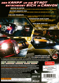 Need for Speed: Carbon - Box - Back (Germany) - 3023x4281