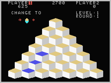 Q*bert - Screenshot - Gameplay (World) - 256x192