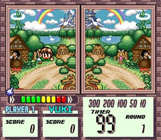 Yuki no Waiwai Kids - Screenshot - Gameplay (World) - 256x224