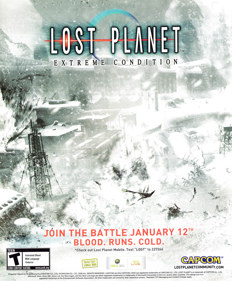 Lost Planet: Extreme Condition - Advertisement Flyer - Front (United States) - 1800x2178