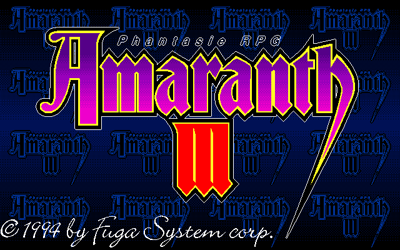 Amaranth III - Screenshot - Game Title (Japan) - 640x400