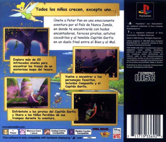 Disney's Peter Pan in Return to Never Land - Box - Back (Spain) - 806x693