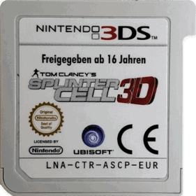 Tom Clancy's Splinter Cell 3D - Cart - Front (Europe) - 474x473