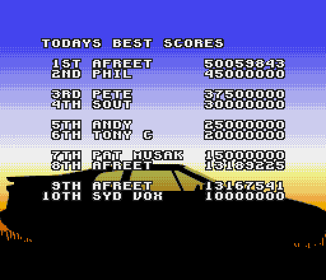 Lotus Turbo Challenge - Screenshot - High Scores (World) - 512x440