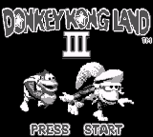 Donkey Kong Land III - Screenshot - Game Title (World) - 160x144