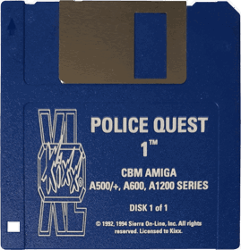 Police Quest: In Pursuit of the Death Angel - Disc (Europe) - 1009x1052